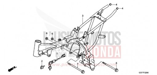 FRAME BODY CRF70FC de 2012